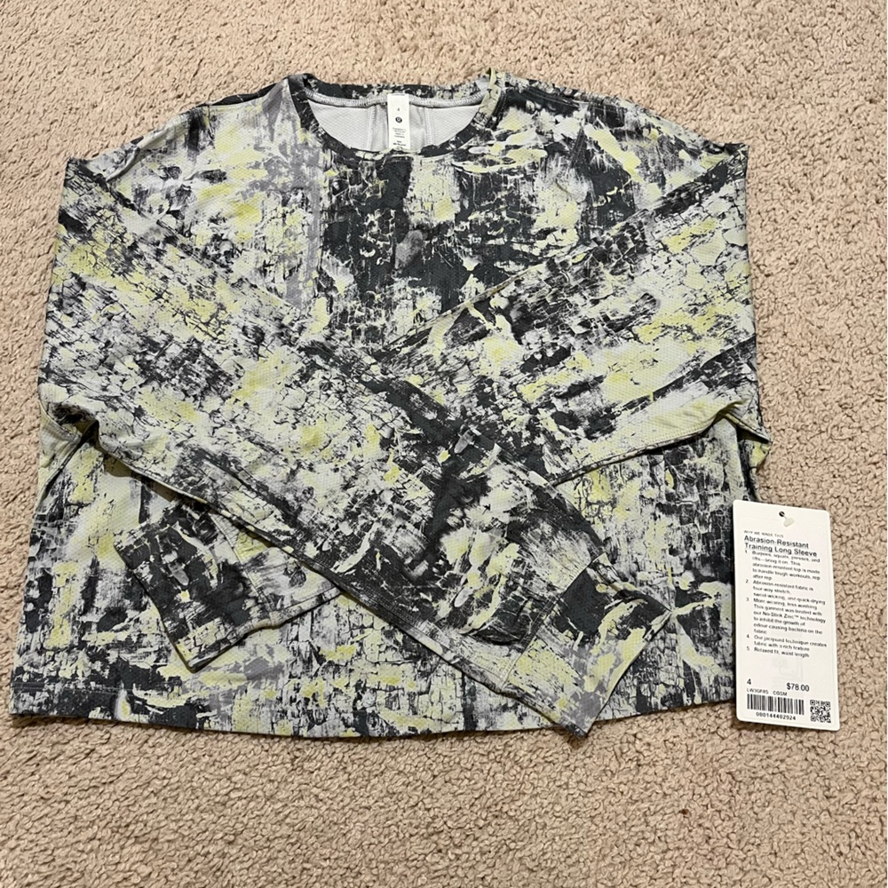 LULULEMON abrasion training long sleeve